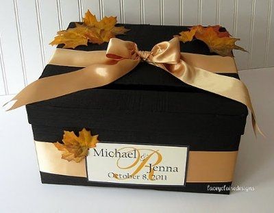 fall wedding card box... any ideas?