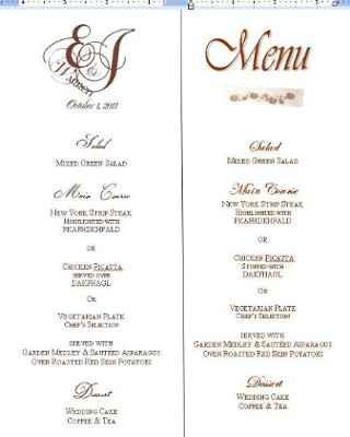 Menu Cards - HONEST opinions requested - *UPDATED* w/new pic on bottom of first page