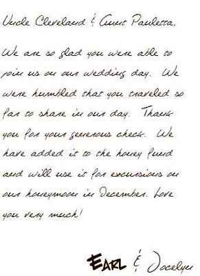 Thank You's