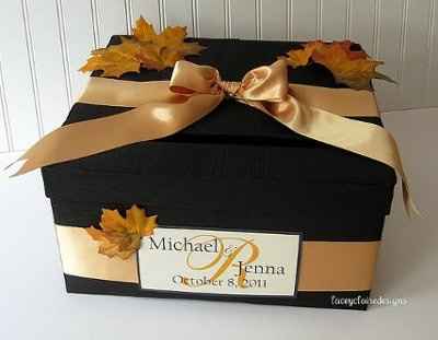 fall wedding card box... any ideas?