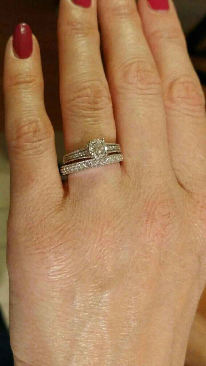 We got our wedding bands tonight!