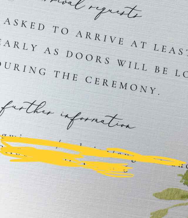 What to put on an insert card? - 1