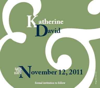 Save the Date (picture) & Monogram Font