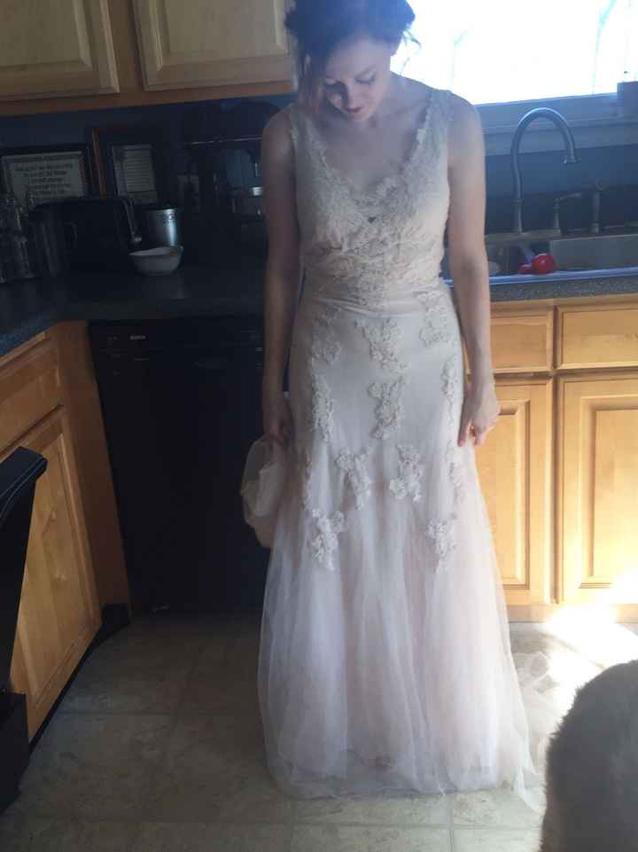 Does my dress look homemade?