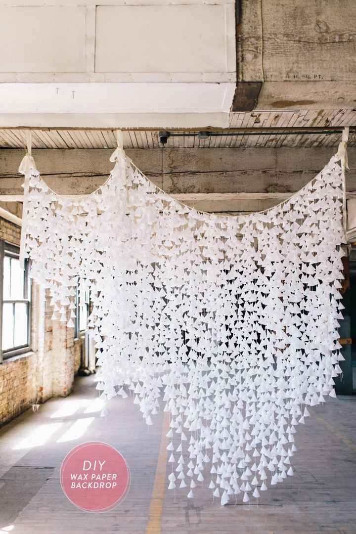 DIY backdrop