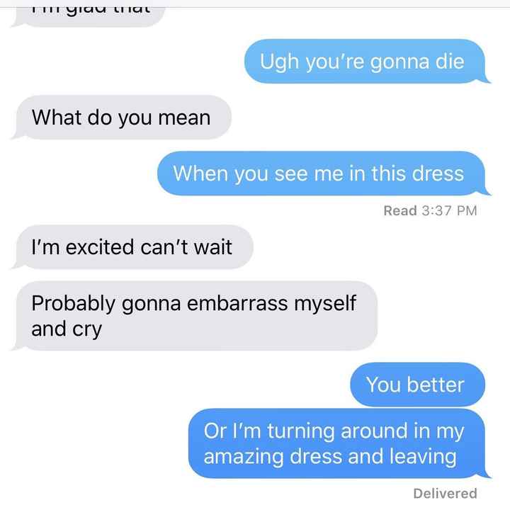 Dress is in, and it fits!