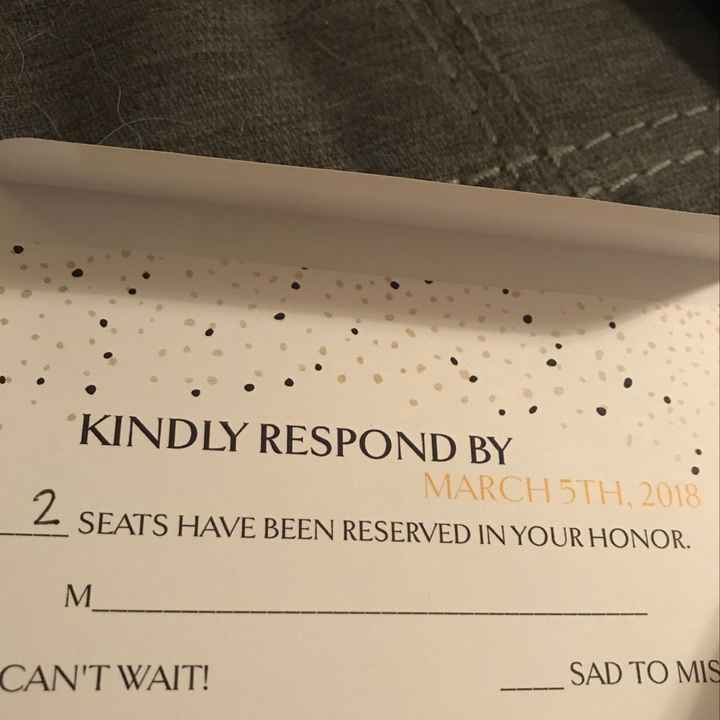  How to word an rsvp card - 1