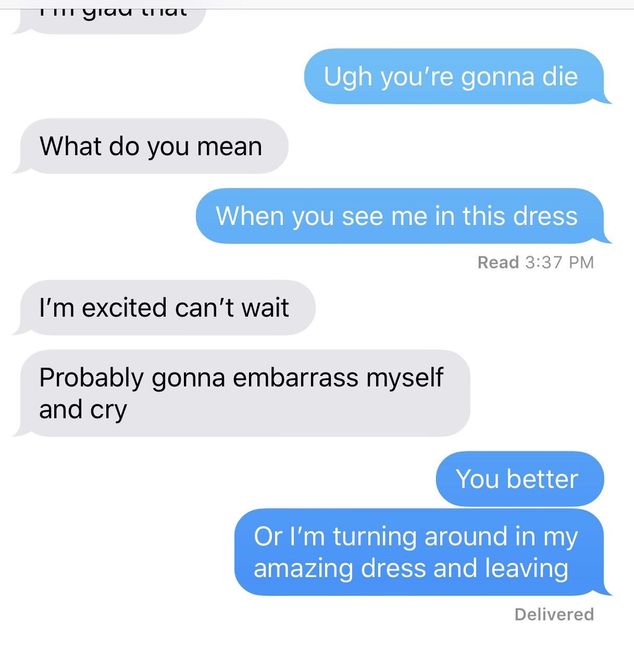 Dress is in, and it fits!