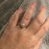 Size 8.5 finger - diamond size? - 1