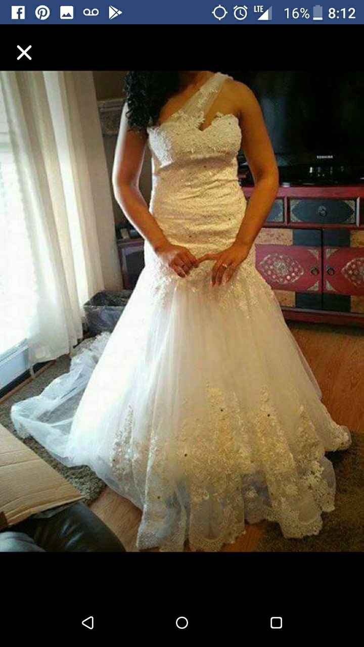 Third guessing wedding dress