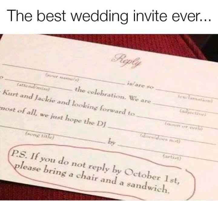 best invite ever