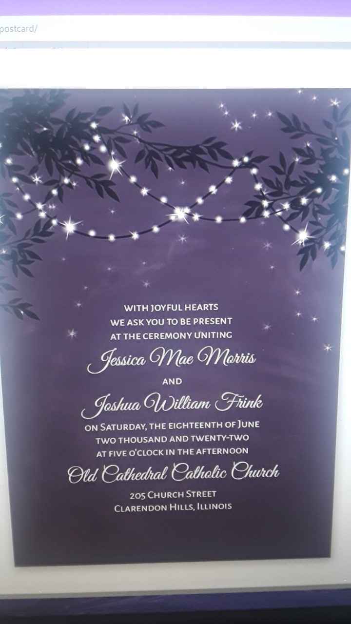 our invitation