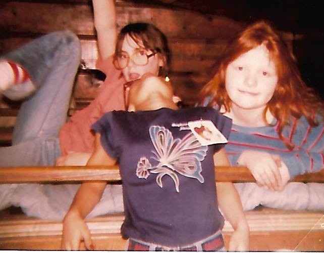 She and I in middle school
