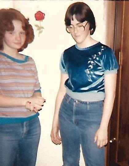 She and I in middle school