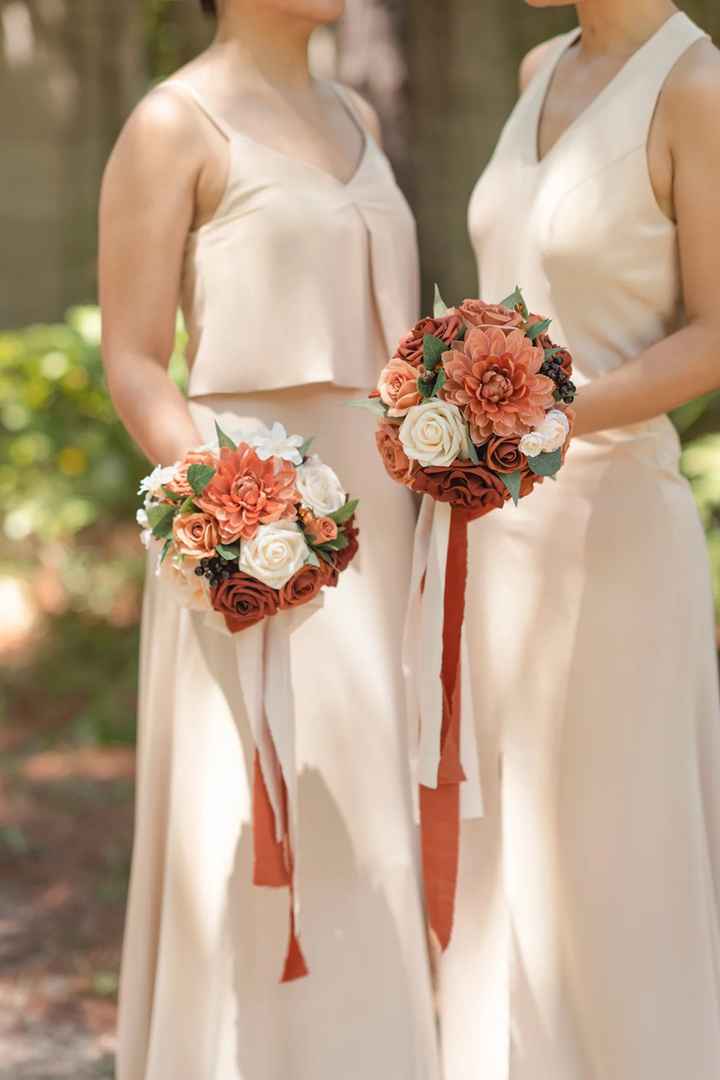 Bridesmaid dresses to match groomsmen ties? - 2
