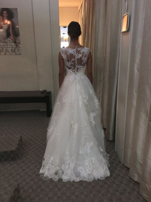 My dress bustled
