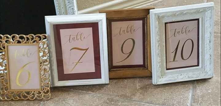 Table Numbers!!!