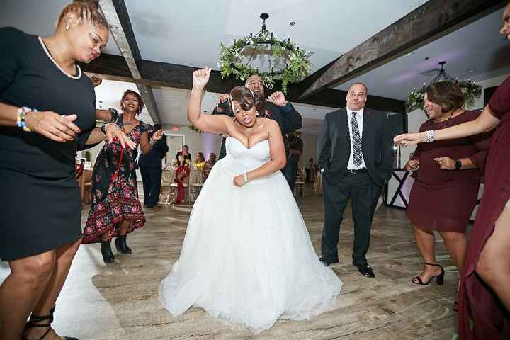 The bride is a little - T.I.P.S.Y!  