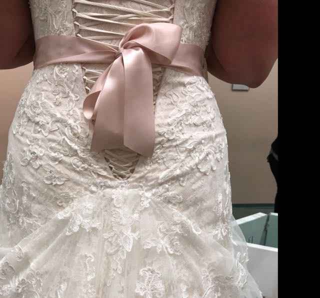 Ivory/champagne dress - 1