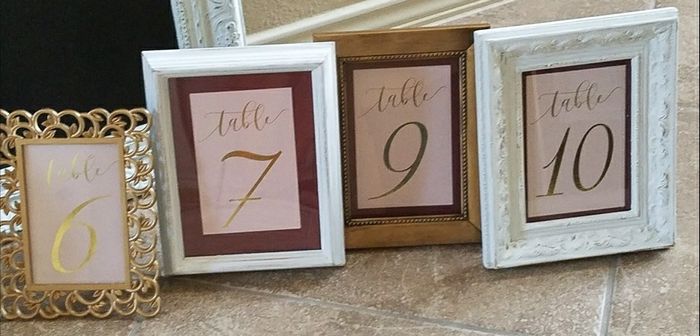 Table Numbers!!!