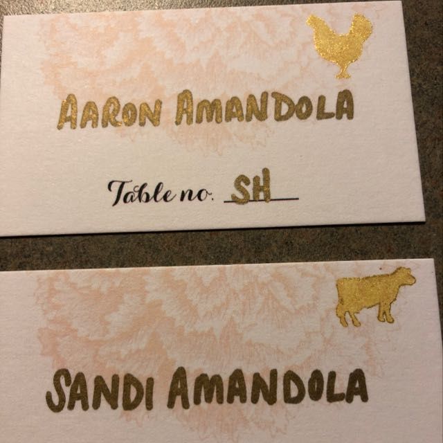 Escort cards - 1