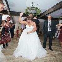 The bride is a little - T.I.P.S.Y!  