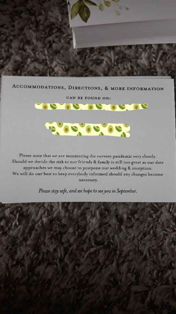Got our invitations, and it's kind of bittersweet - 1