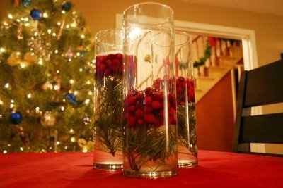 Christmas Theme Wedding Centerpieces