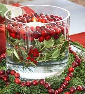 Christmas Theme Wedding Centerpieces
