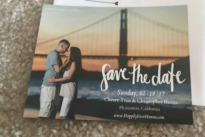 Save the Dates from Vistaprint Came
