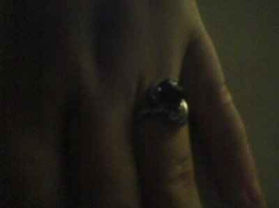 I Have a real ri-iiing. I have a real rii-iiing. Guess how I got it...  with pics!!
