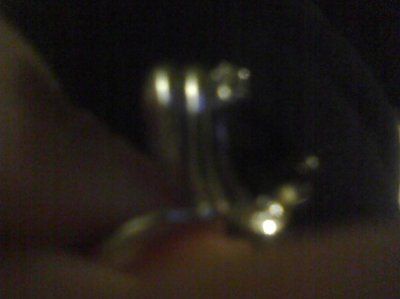 I Have a real ri-iiing. I have a real rii-iiing. Guess how I got it...  with pics!!
