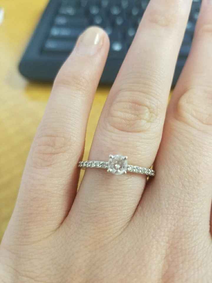 Anyone get crap for the size of their engagement ring?