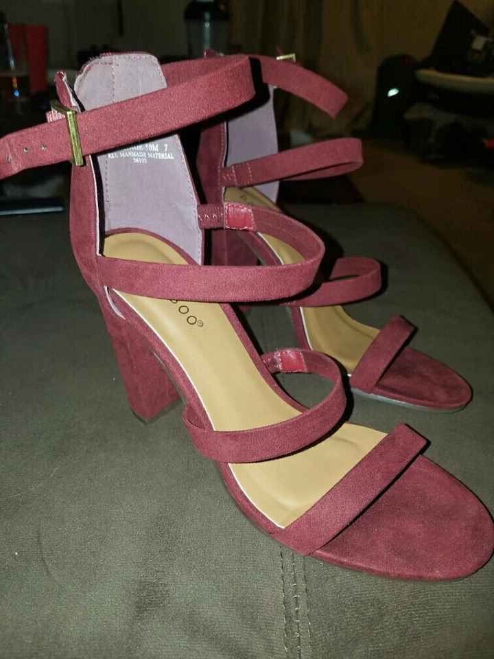 non white/ivory wedding shoes