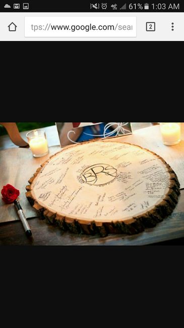 Ordered our alternative guest book