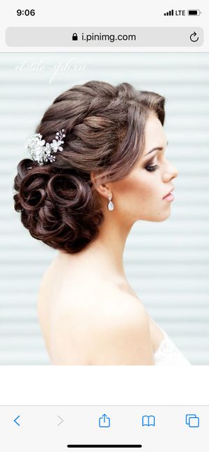 Hair up or down for my strapless wedding dress girls 1