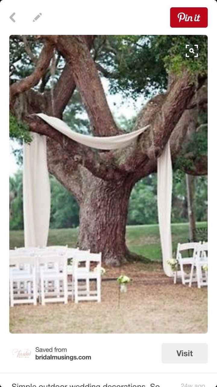 Fabric for wedding tree