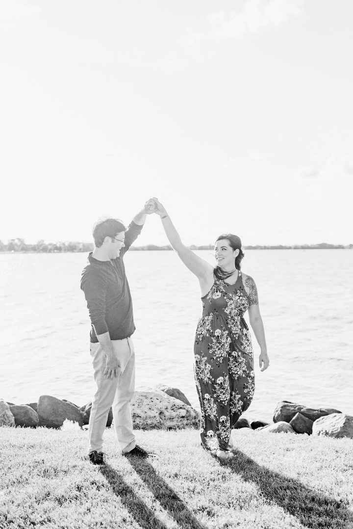 We got our professional engagement photos back and I love them! There were so many good ones to choo