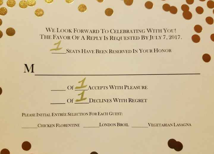 Show me your RSVP cards!