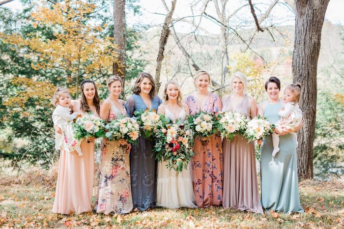 Mismatched Bridesmaids - 1