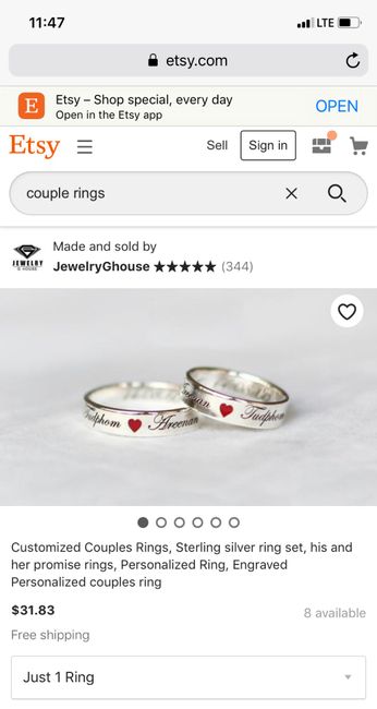 Etsy wedding bands? 2
