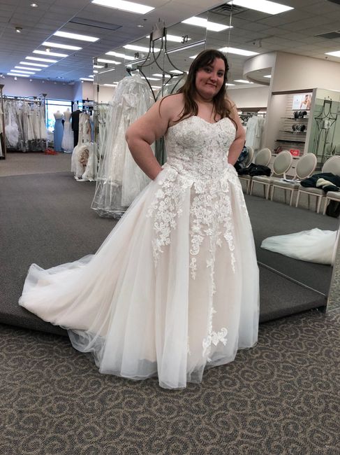 My wedding dress, i absolutely love it, adding sleeves!  Anyone else wearing a ball gown?? - 1