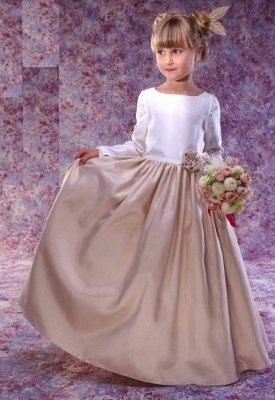 ever seen elegant flower girls dresses with a long sleeve?