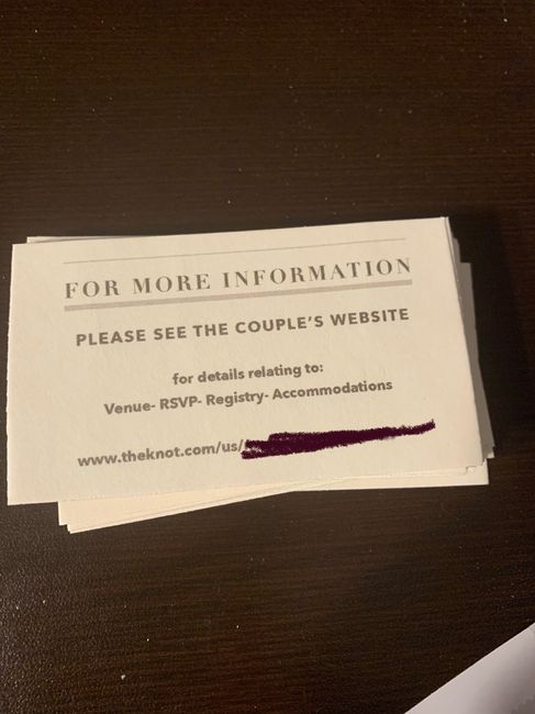 Invite/wording/non tradition - 1
