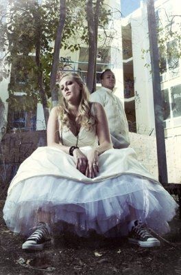 Is this too crazy?  Trash the dress idea...