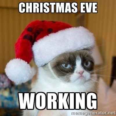 NWR: I'm at work on Christmas Eve