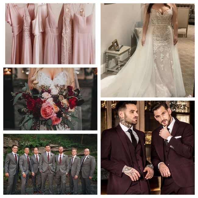 Blush/ivory gown- what color for bridesmaids? - 3