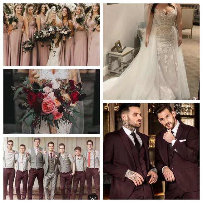 Blush/ivory gown- what color for bridesmaids? 7