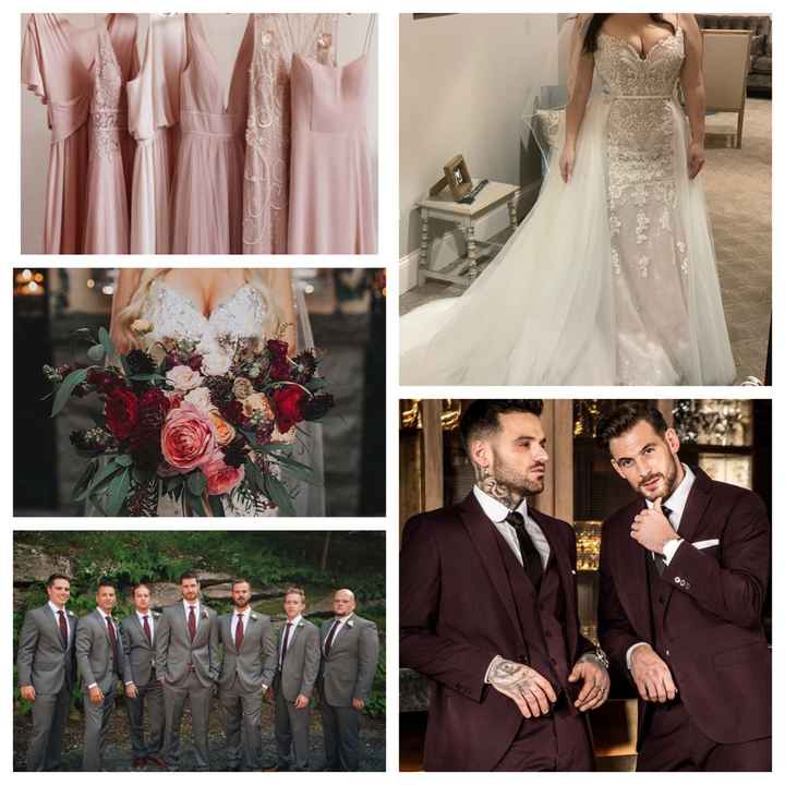 Blush/ivory gown- what color for bridesmaids? - 3