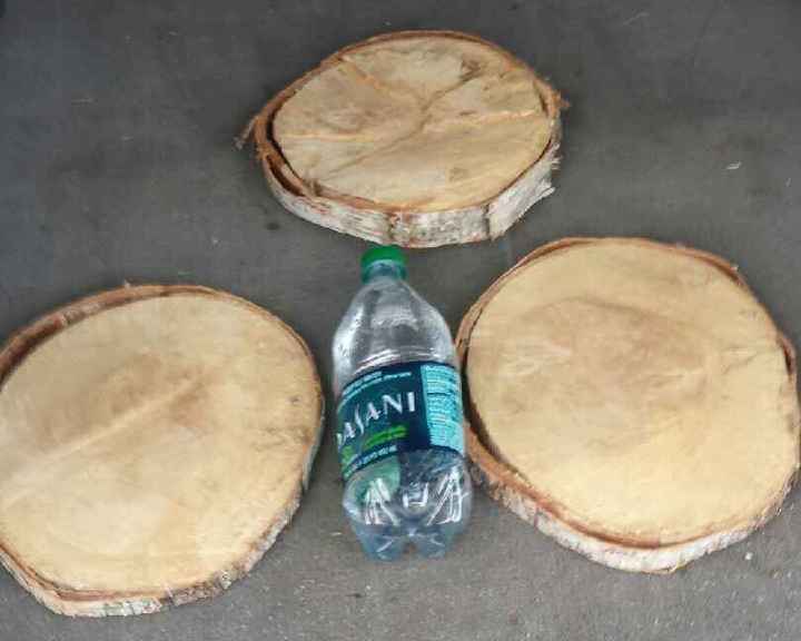 Advice on using wood slices in centerpiece